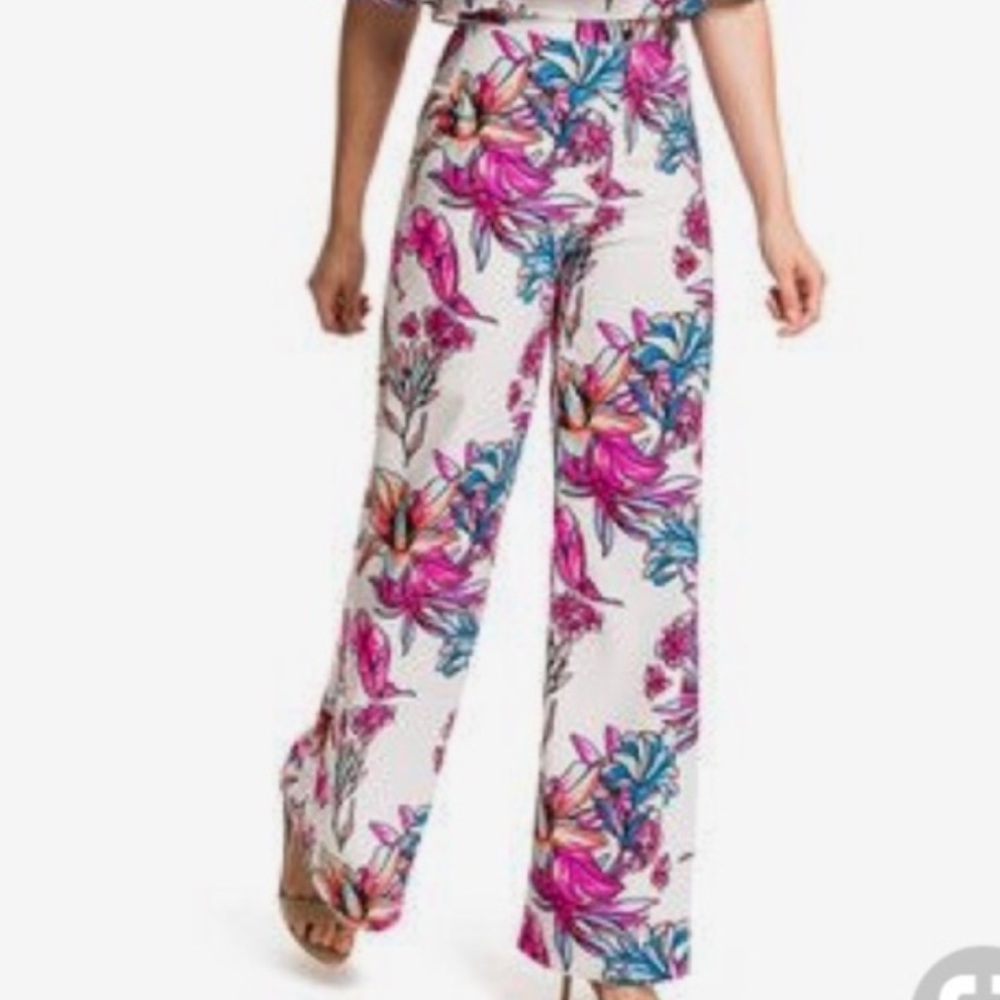 Amanda Uprichard Silk Kiara Set Linework Floral - Picture 3 of 9